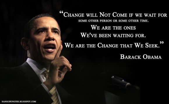 Inspirational quote on change