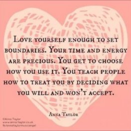 Love yourself enough to set boundaries