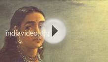 Painting Lady in Moonlight Raja Ravi Varma Indian painter
