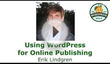 Using WordPress for Online Publishing